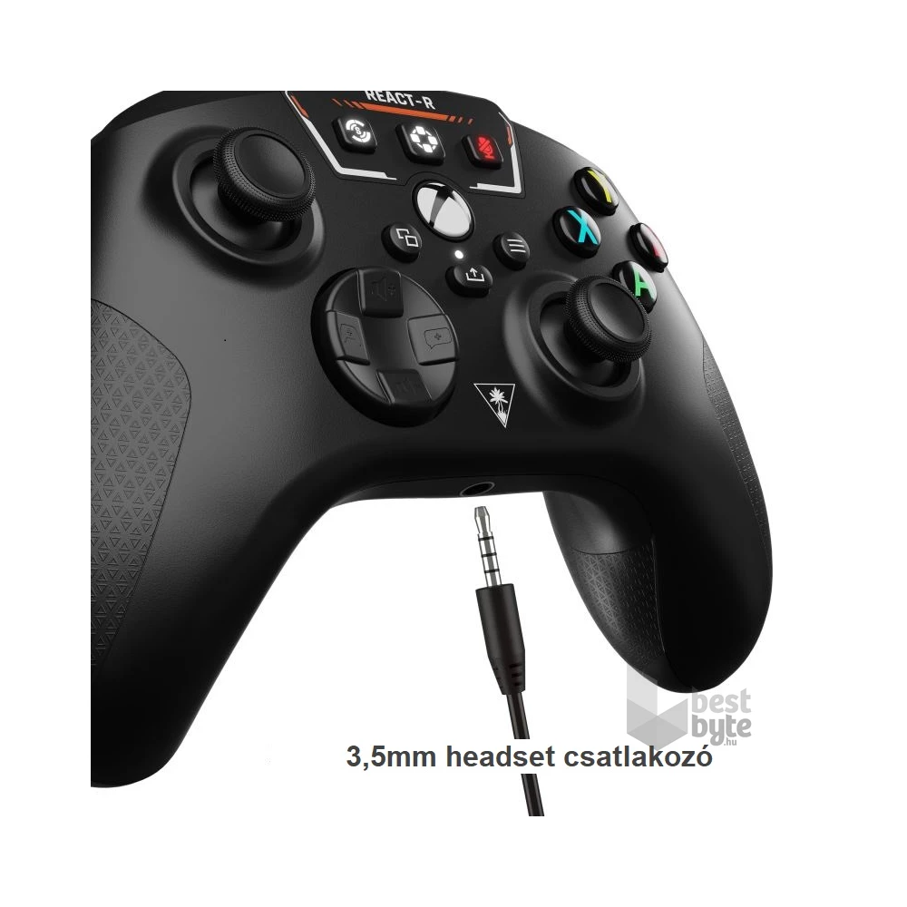 Turtle Beach TBS-0730-05 REACT-R PC/Xbox One/Xbox Series X|S vezetékes fekete kontroller