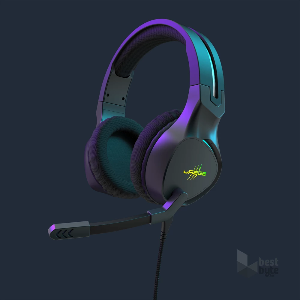 URAGE by Hama 217862 "URAGE SOUNDZ 710" PC/PS fekete 7.1 gamer headset