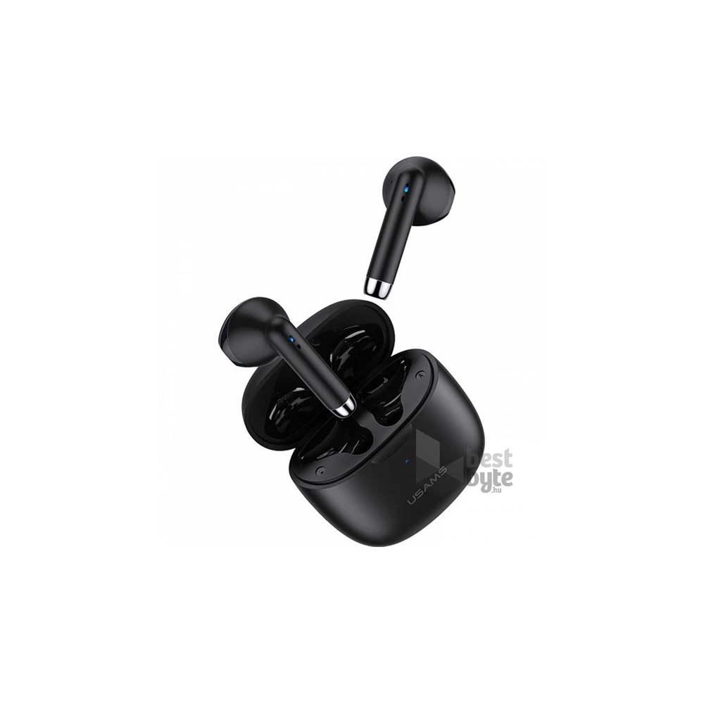USAMS IA04 True Wireless Bluetooth fekete fülhallgató