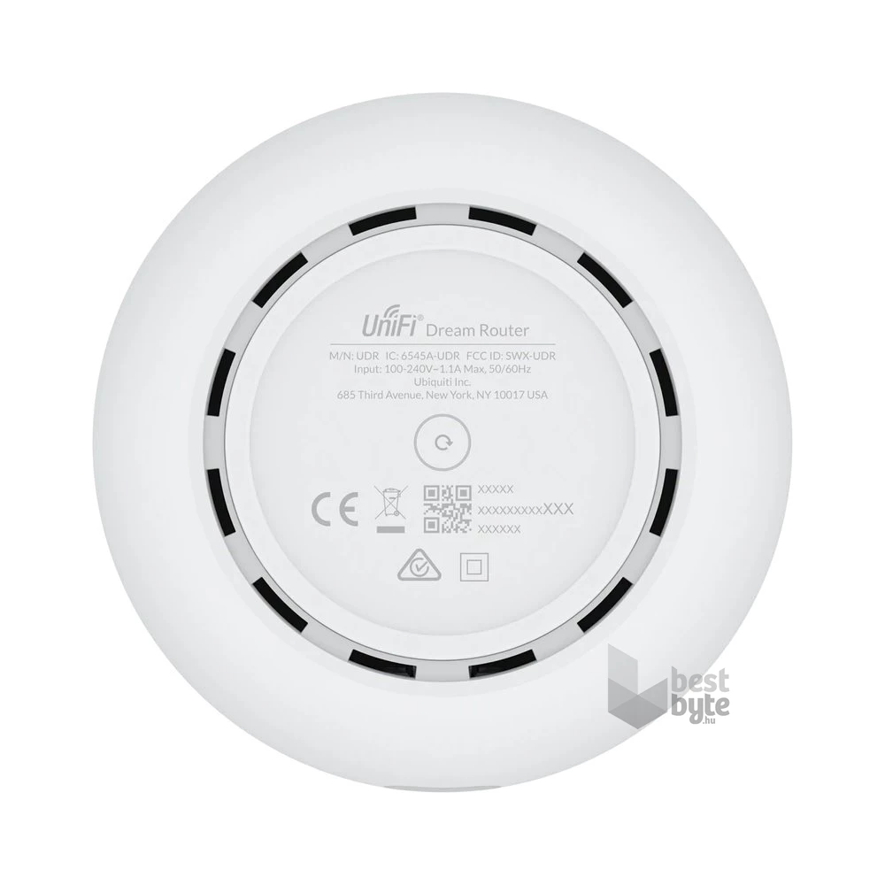 Ubiquiti UDR UniFi Dream Router WiFi 6 Dual-band (Access Point, Switch, Tűzfal, Controller) hálózati eszköz