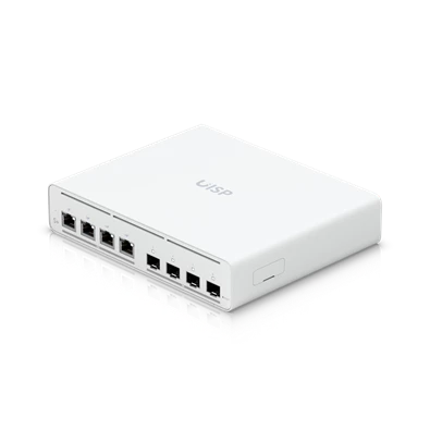 Ubiquiti UISP-S-Plus 4x2.5GbE Multi-Gigabit PoE LAN port (160W) 4xSFP+ port L2 menedzselhető switch