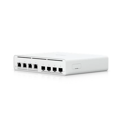 Ubiquiti UISP-S-Plus 4x2.5GbE Multi-Gigabit PoE LAN port (160W) 4xSFP+ port L2 menedzselhető switch