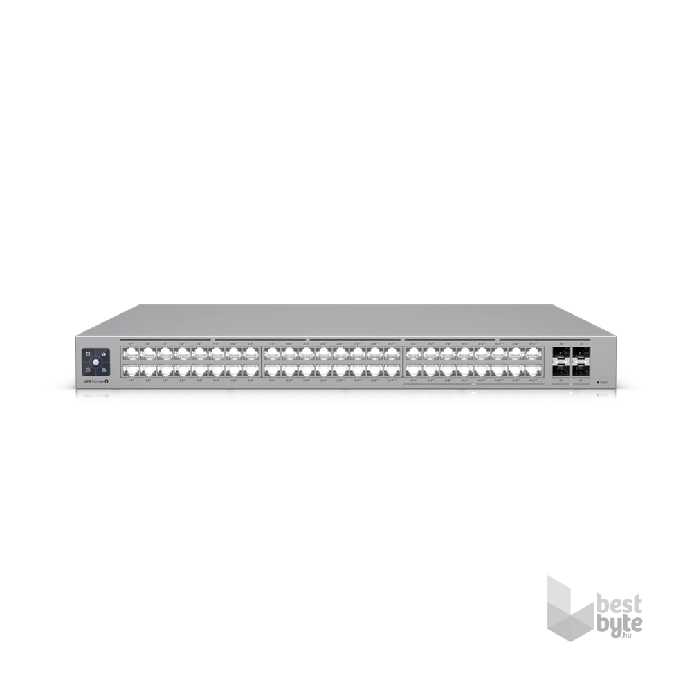 Ubiquiti USW-Pro-Max-48-PoE 32port GbE LAN PoE++ 16x 2,5GbE Multi-Gigabit LAN PoE++  4xSFP+ port L3 menedzselhető switch