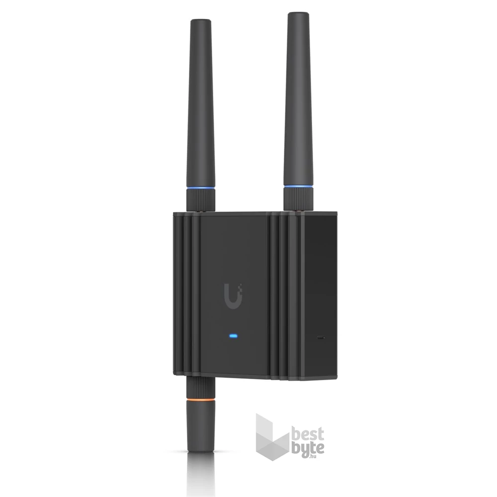 Ubiquiti UniFi UMR-Ultra 2x10/100 FE LAN 1xnanoSIM IoT 4G/LTE CAT4 beltéri Vezeték nélküli ipari router
