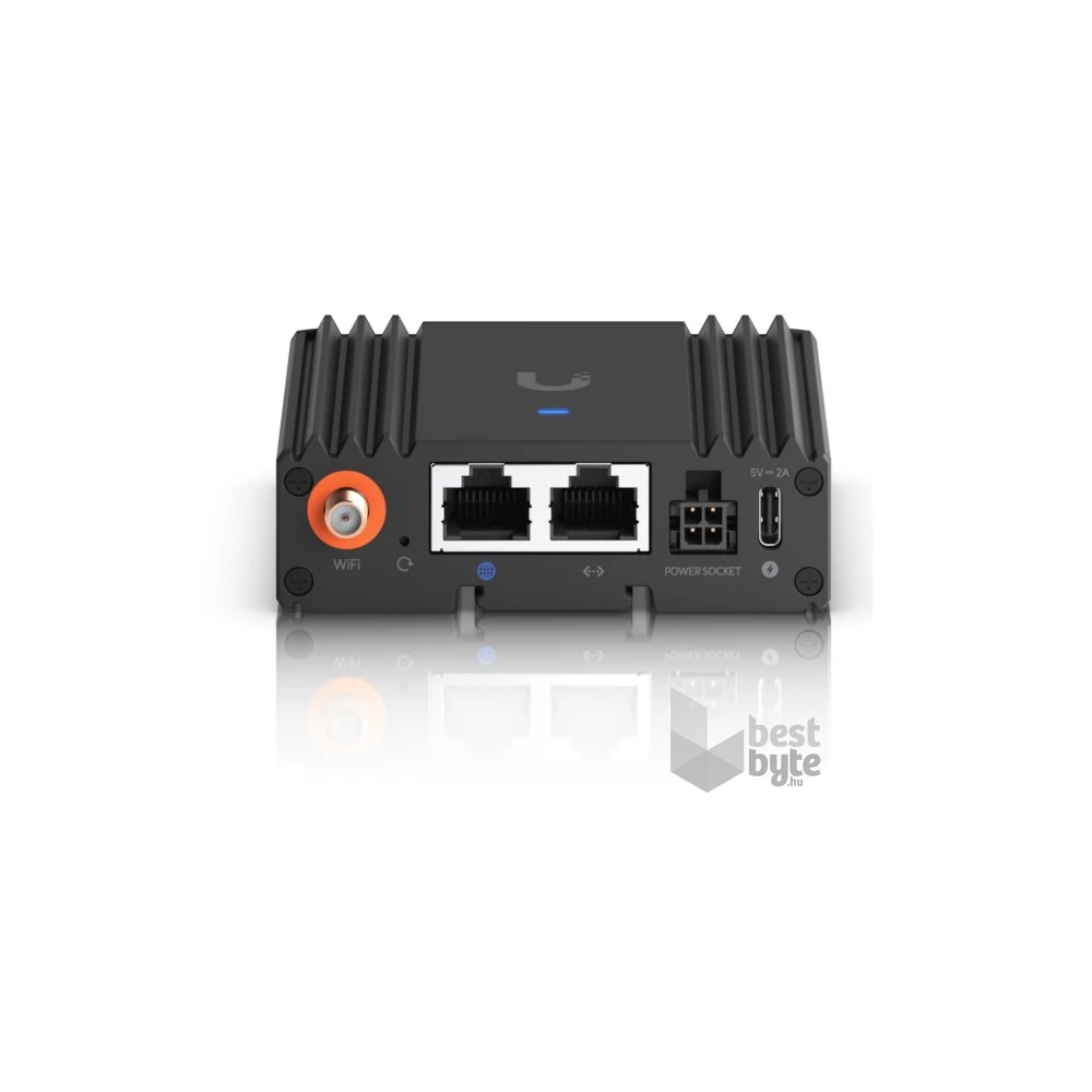 Ubiquiti UniFi UMR-Ultra 2x10/100 FE LAN 1xnanoSIM IoT 4G/LTE CAT4 beltéri Vezeték nélküli ipari router