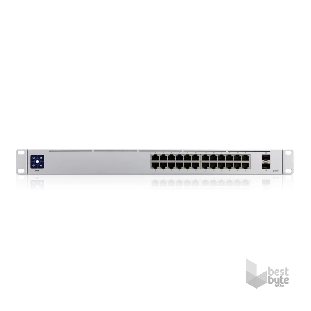 Ubiquiti UniFi USW-24 24port GbE LAN 2xGbE SFP port L2 menedzselhető switch