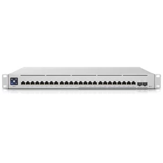 Ubiquiti UniFi USW-Enterprise-24-PoE 12x 2.5GbE Multi-Gigabit PoE LAN 12xGbE PoE LAN 2xSFP+ port L3 menedzselhető switch