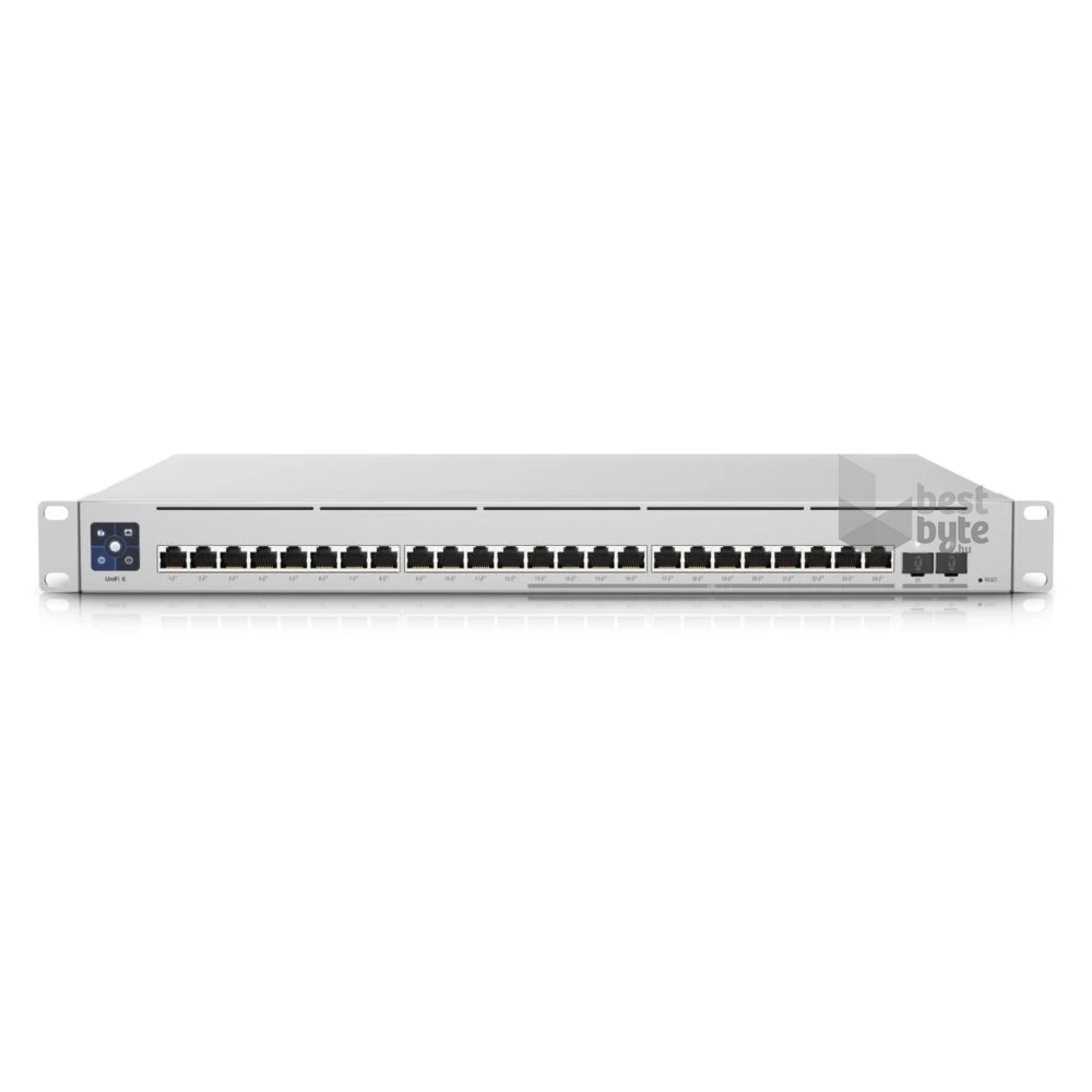 Ubiquiti UniFi USW-Enterprise-24-PoE 12x 2.5GbE Multi-Gigabit PoE LAN 12xGbE PoE LAN 2xSFP+ port L3 menedzselhető switch