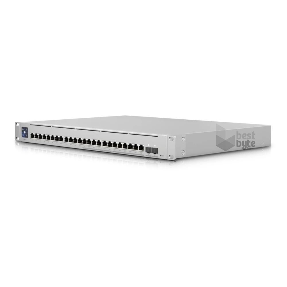 Ubiquiti UniFi USW-Enterprise-24-PoE 12x 2.5GbE Multi-Gigabit PoE LAN 12xGbE PoE LAN 2xSFP+ port L3 menedzselhető switch