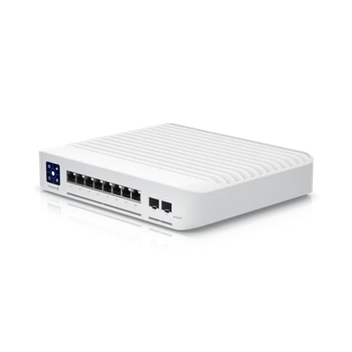 Ubiquiti UniFi USW-Enterprise-8-PoE 8x 2.5GbE Multi-Gigabit PoE LAN 2xSFP+ port L3 menedzselhető switch