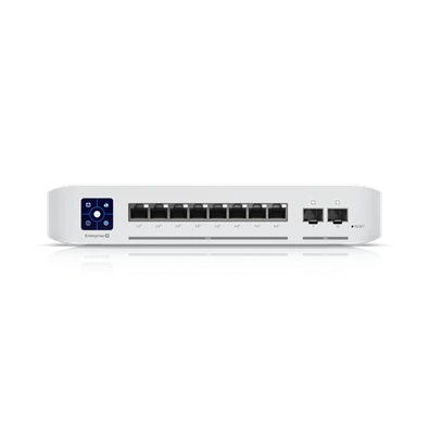 Ubiquiti UniFi USW-Enterprise-8-PoE 8x 2.5GbE Multi-Gigabit PoE LAN 2xSFP+ port L3 menedzselhető switch