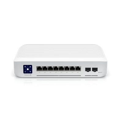 Ubiquiti UniFi USW-Enterprise-8-PoE 8x 2.5GbE Multi-Gigabit PoE LAN 2xSFP+ port L3 menedzselhető switch