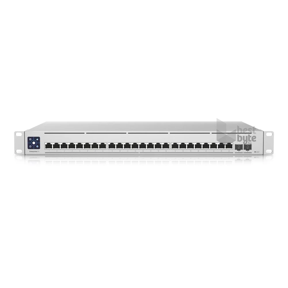 Ubiquiti UniFi USW-EnterpriseXG-24 24x 100M/1G/2.5G/ 5G/10G Multi-Gigabit LAN 2xSFP28 port L3 menedzselhető switch