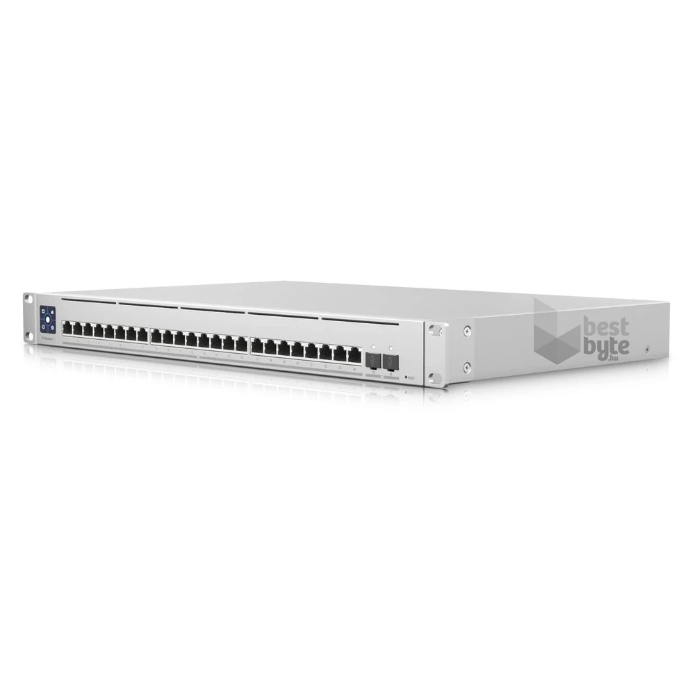 Ubiquiti UniFi USW-EnterpriseXG-24 24x 100M/1G/2.5G/ 5G/10G Multi-Gigabit LAN 2xSFP28 port L3 menedzselhető switch