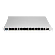 Ubiquiti UniFi USW-PRO-48-POE Gen2 48port GbE LAN 40xPoE+ 8xPoE++ 4xSFP+ port L3 menedzselhető switch