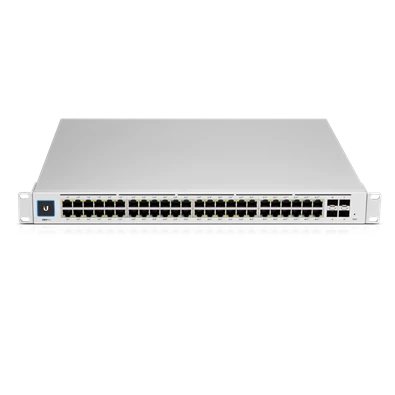 Ubiquiti UniFi USW-PRO-48-POE Gen2 48port GbE LAN 40xPoE+ 8xPoE++ 4xSFP+ port L3 menedzselhető switch