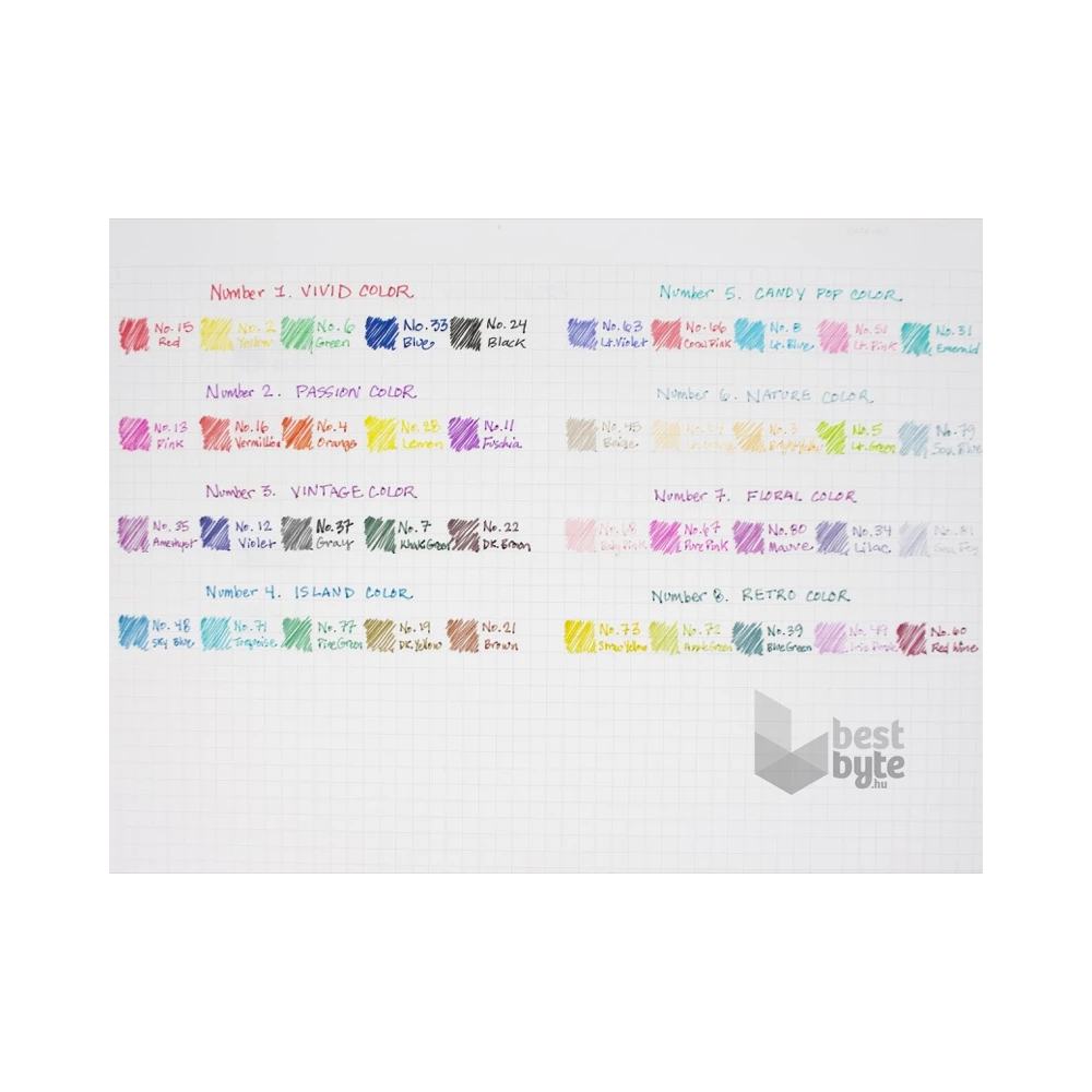 Uni Emott No.8 Retro Colors 5db-os vegyes színű tűfilc készlet