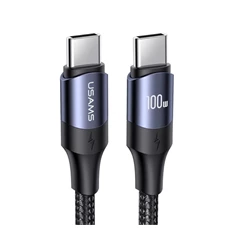 Usams SJ526USB01 3m Type-C 100W fekete adat- és töltőkábel
