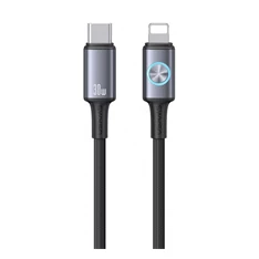Usams SJ753USB01 1,2m Type-C/Lightning 30W PD sötétszürke adat- és töltőkábel Usams SJ753USB01 1,2m Type-C/Lightning 30W PD sötétszürke adat- és töltőkábel