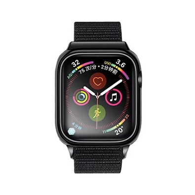 Usams ZB73IW1 Apple Watch Series 9 41mm / Watch Series 8 41mm / Watch Series 7 41mm fekete szilikon óraszíj