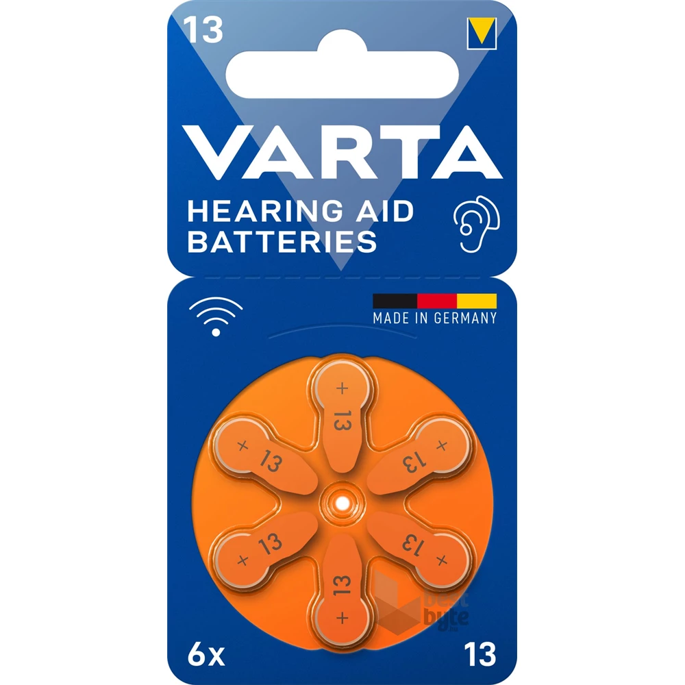 VARTA 24606101416 13 hallókészülék elem 6db/bliszter