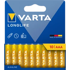 VARTA 4103101761 Longlife AAA mikroceruza elem 10db/bliszter
