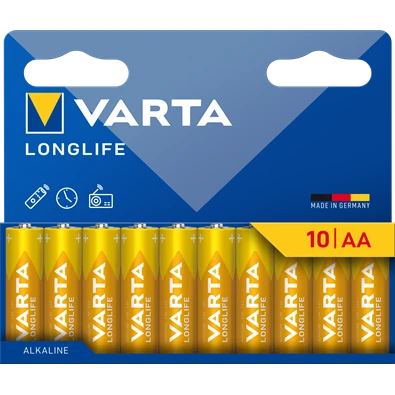 VARTA 4106101761 Longlife AA ceruzaelem 10db/bliszter