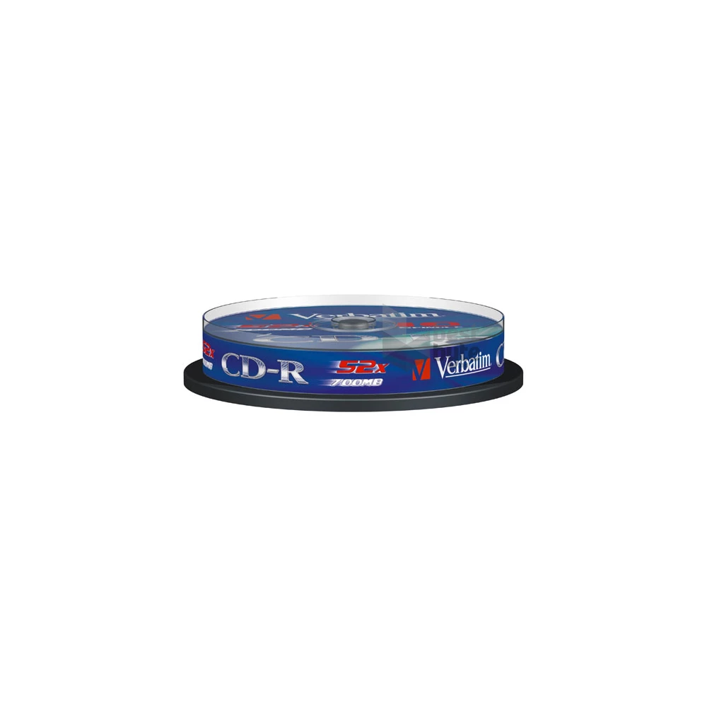 VERBATIM 43437 CD-R 700MB/52x/extra protection írható felület/egyszer írható CD 10db/csomag