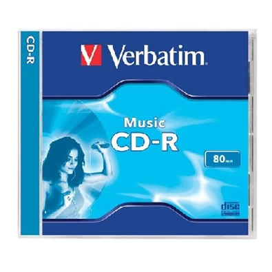 VERBATIM CDVA80L  CD-R Music normál tokos CD lemez