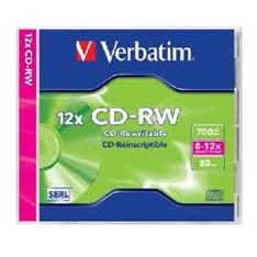 VERBATIM CDVU7010 CD-RW normál tokos CD lemez