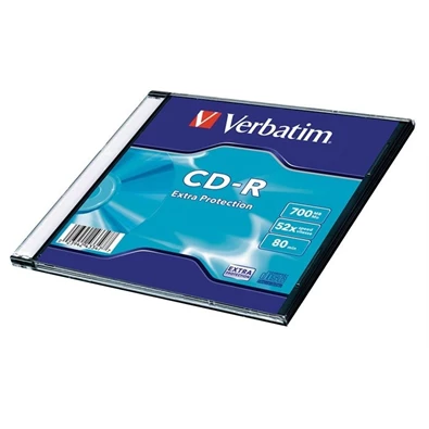 VERBATIM 43347 CD-R 700MB/52x/extra protection írható felület/egyszer írható CD 1db (műanyag tokos)