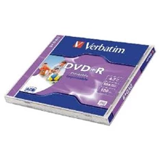 VERBATIM DVDV+16N DVD+R nyomtatható normál tokos DVD lemez