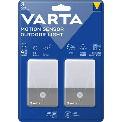 Varta 16634101402 Motion Sensor Ourdoor Light 2db-os mozgásérzékelős kültéri lámpa