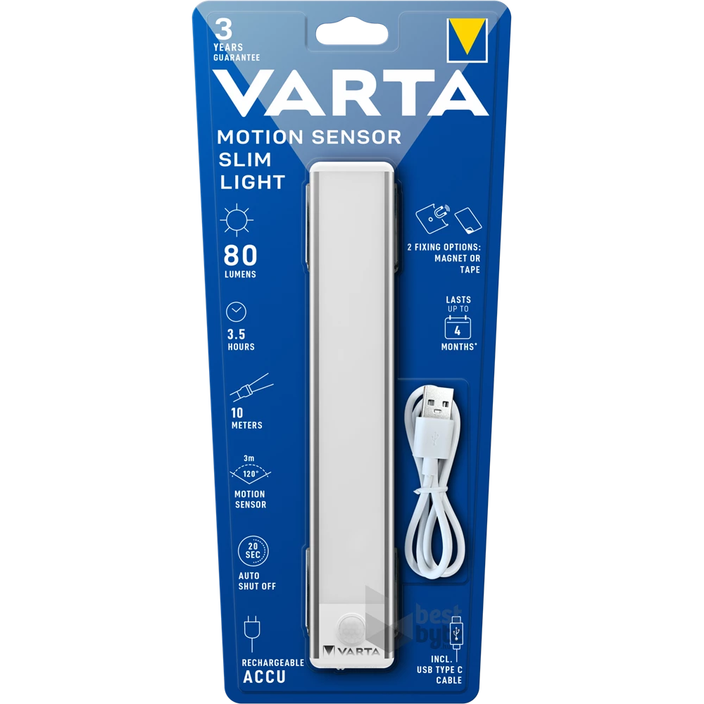 Varta 17624101401 Motion Sensor Slim Light mozgásérzékelős lámpa