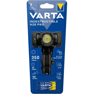 Varta 17732101421 Indestructible H20 Pro/350 Lumen/fejlámpa