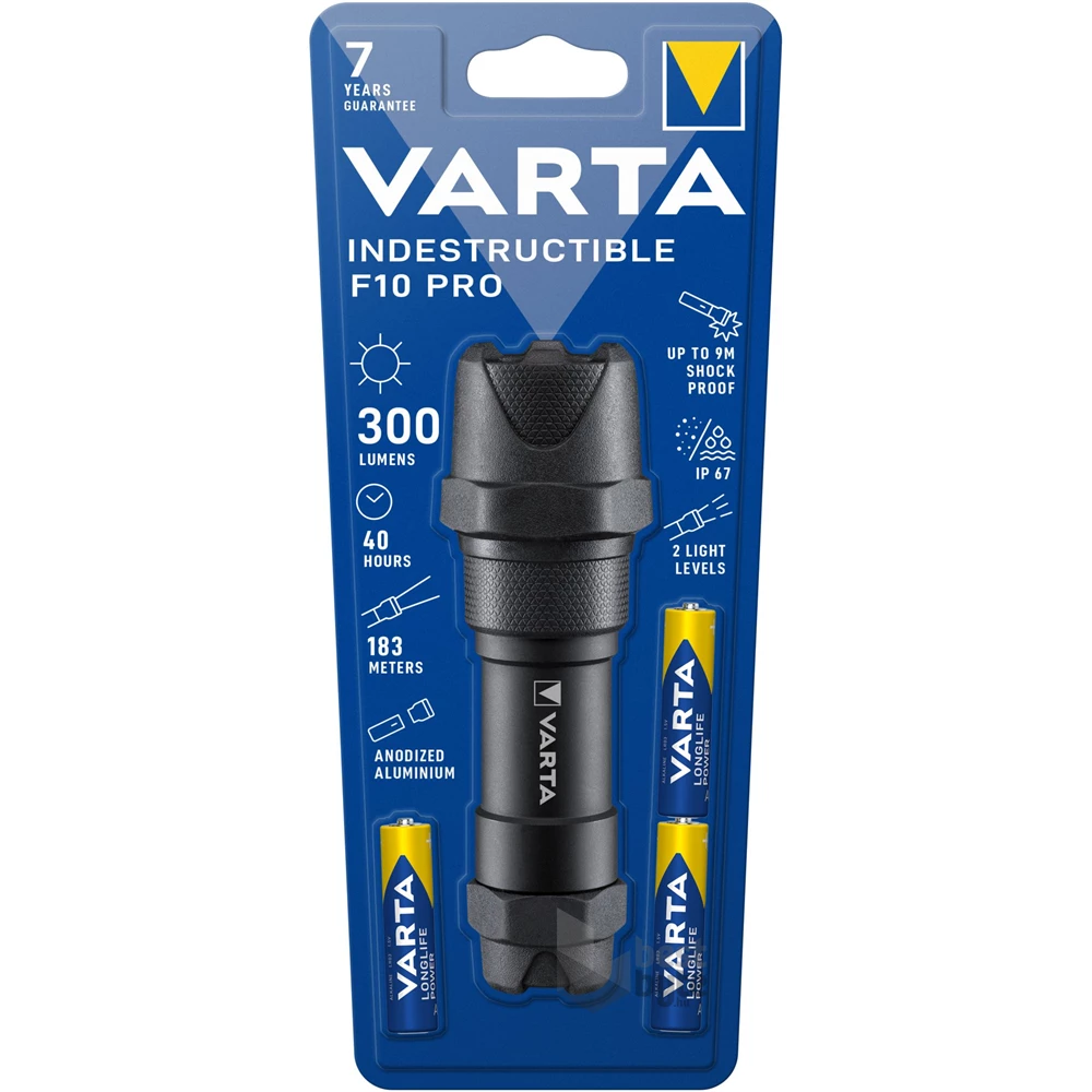 Varta 18710101421 Indestructible F10 Pro/3AAA/300 lumen/elemlámpa