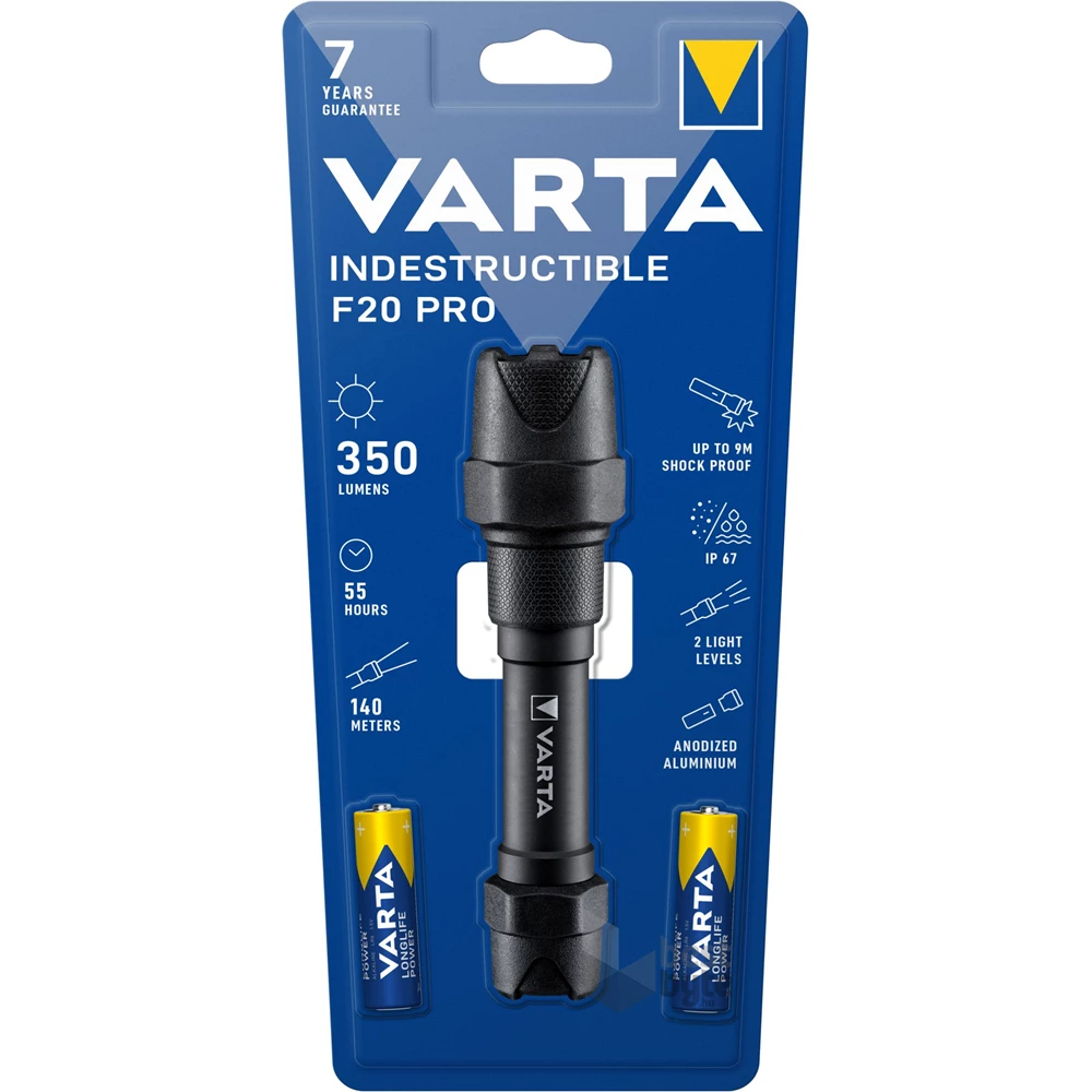 Varta 18711101421 Indestructible F20 Pro/350 lumen/elemlámpa