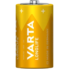 VARTA 4120101422 Longlife D (LR20) góliát elem 2db/csomag (műanyagmentes csomagolás)