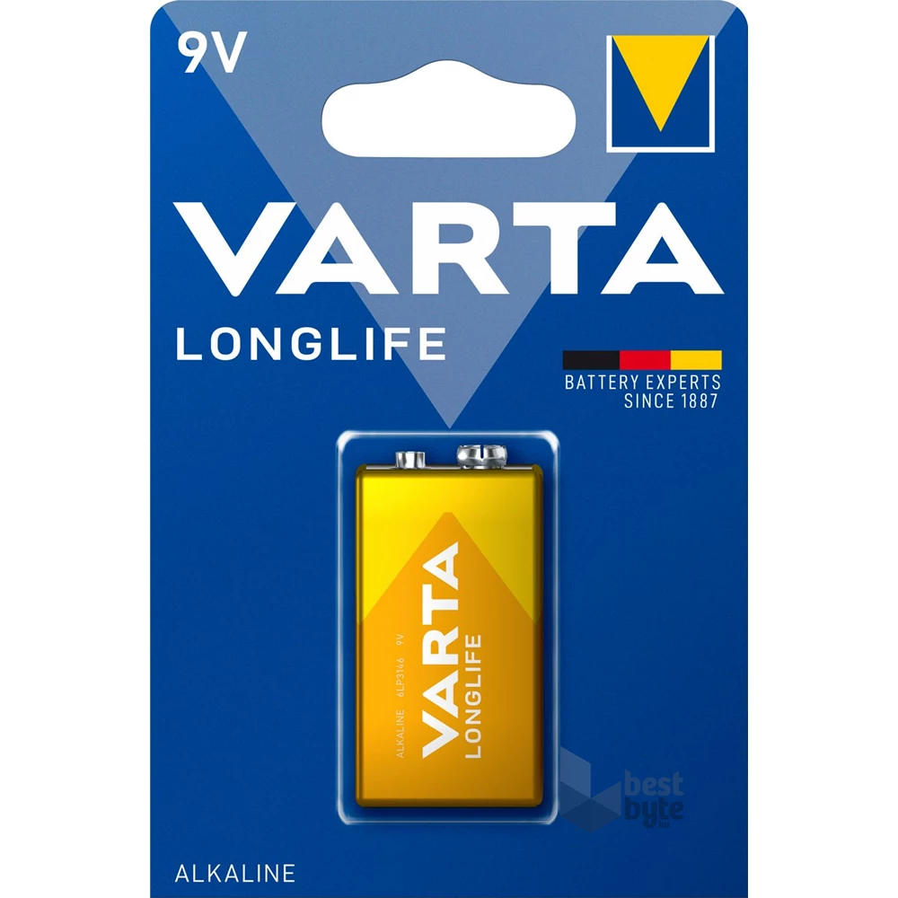 Varta 4122101411 Longlife alk&#225;li 9V elem 1db/bliszter