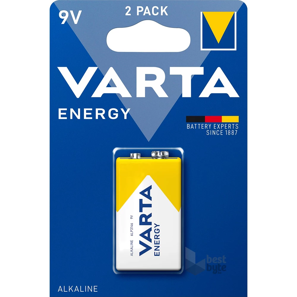 Varta 4122229411 Energy 9V (6RL61) alkáli elem 1db/bliszter