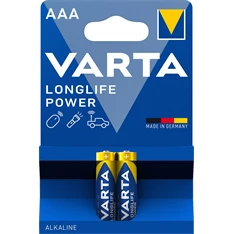 Varta 4903121412 Longlife Power AAA (LR03) alkáli mikro ceruza elem 2db/bliszter