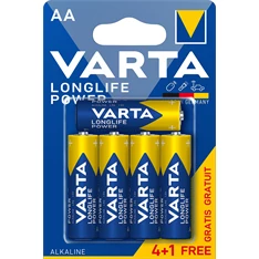 Varta 4906121415 Longlife Power AA (LR6) alkáli ceruza elem 4+1db/bliszter