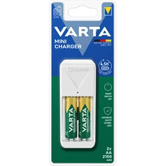 Varta 57656101451 Mini töltő + 2 db AA 2100 mAh akkumulátor