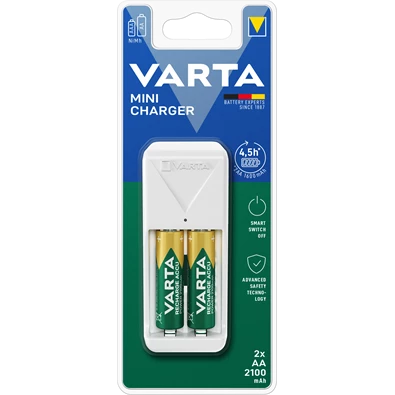 Varta 57656101451 Mini töltő + 2 db AA 2100 mAh akkumulátor