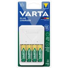 Varta 57657101451 Plug töltő + 4db AA 2100 mAh akkumulátor