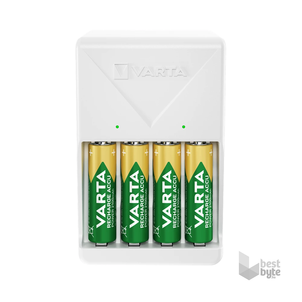 Varta 57657101451 Plug töltő + 4db AA 2100 mAh akkumulátor
