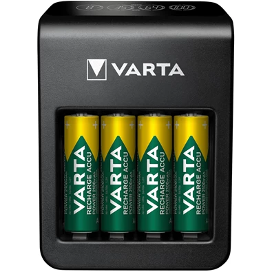 Varta 57687101441 LCD Plug Charger/4db AA 2100mAh akku/akku töltő