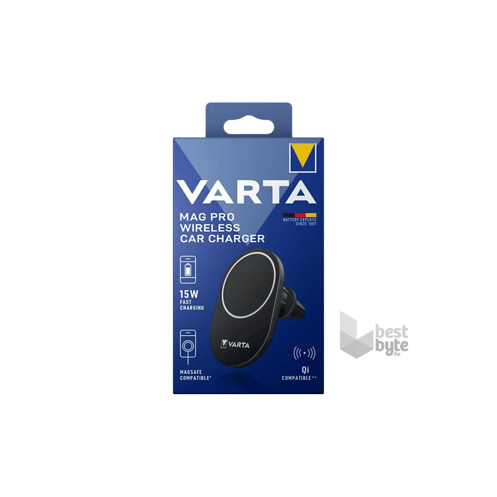 Varta 57902101111 15W Mag Pro vezeték nélküli autós töltőszett