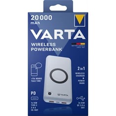 Varta 57909101111 hordozható 20000mAh vezeték nélküli töltő+ power bank