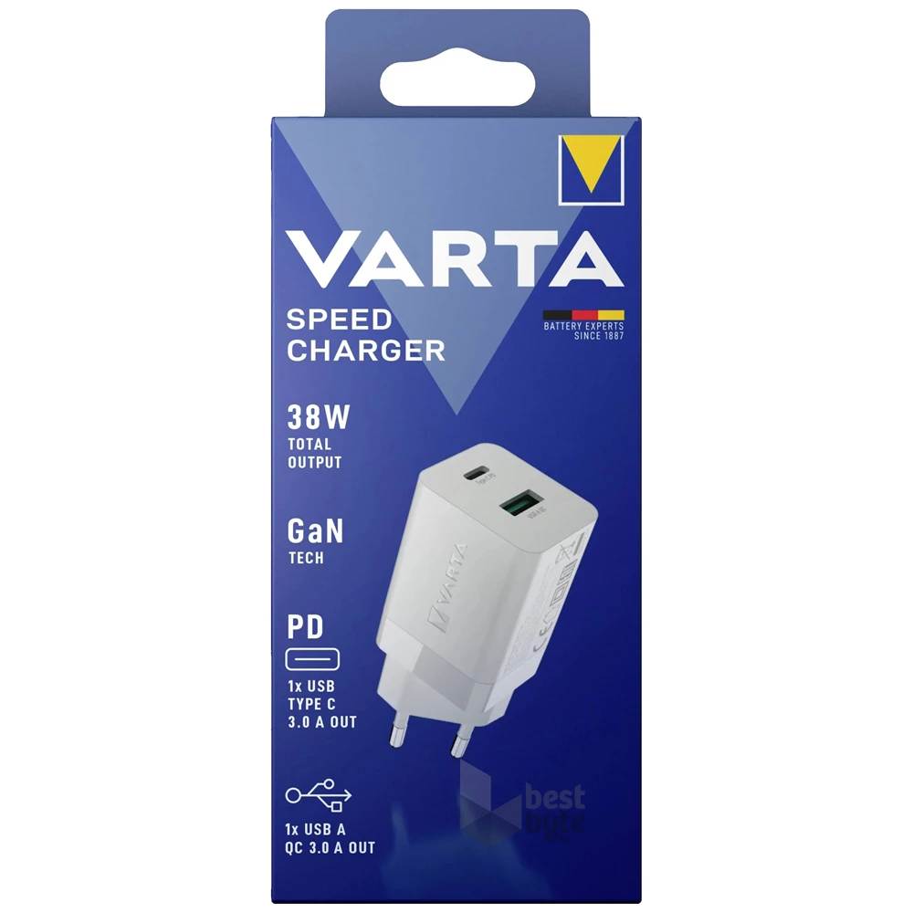 Varta 57955101111 Speed USB A 18W/USB C 20W hálózati töltő